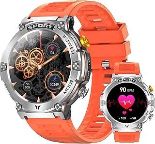 MOLOURK Military Smart Watch for Men 1,43" HD AMOLED Display(Answer/Make Call) 420mAh Battery Smart Watches IP68 Waterproo... Price In India