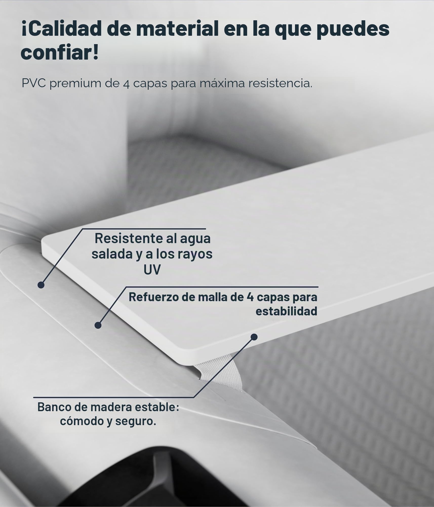 NEMAXX® Bote Inflable 230/330/380 cm para 2/5/7 Personas – Bote de Remo, Pesca y Palas – Suelo Inflable/Suelo de Aluminio, motorizable, hasta 905 kg – Incl. 2 remos, Bomba, Bolsa y Kit de reparación
