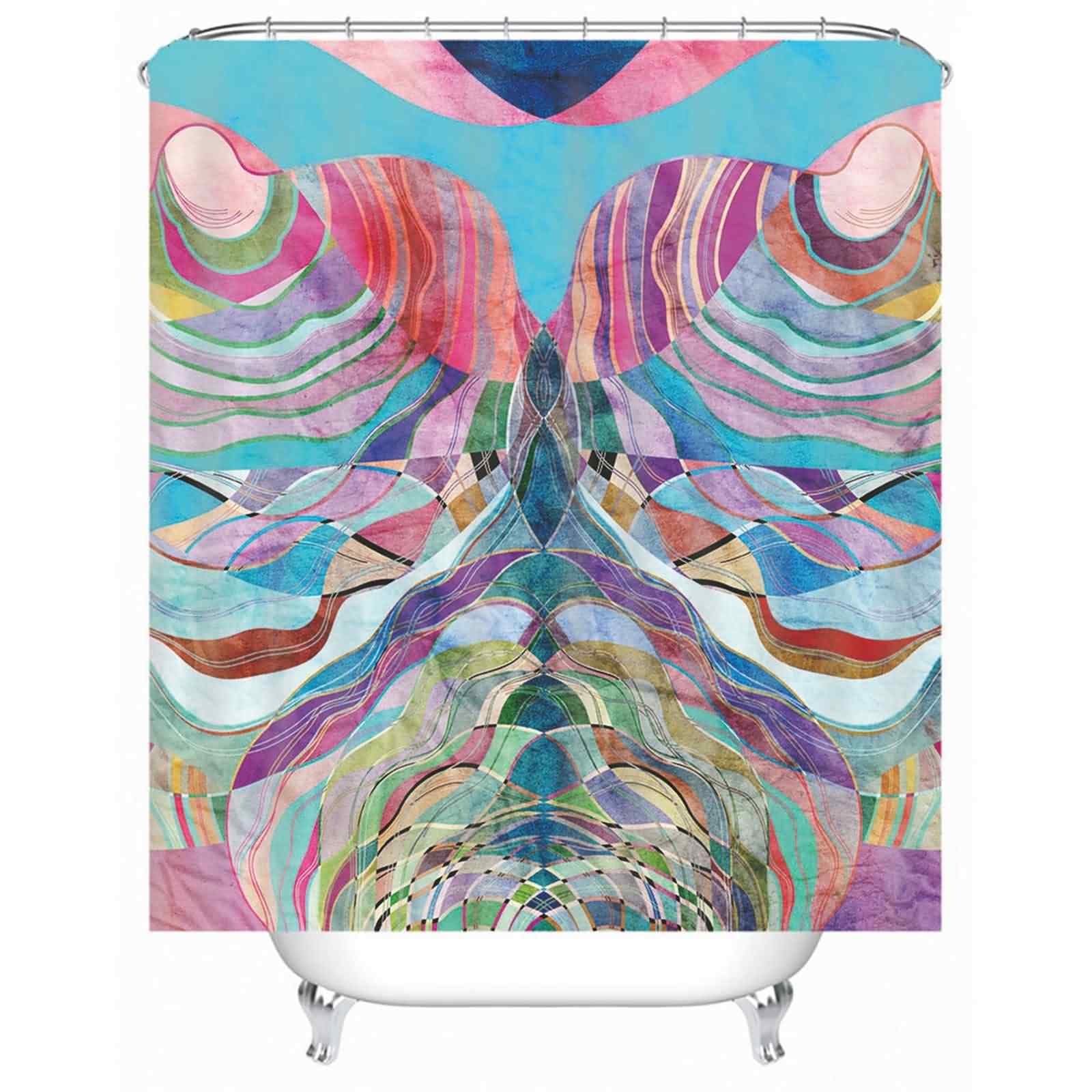 Rideau douche antidérapant 220x180cm pour baignoire sans éclaboussures