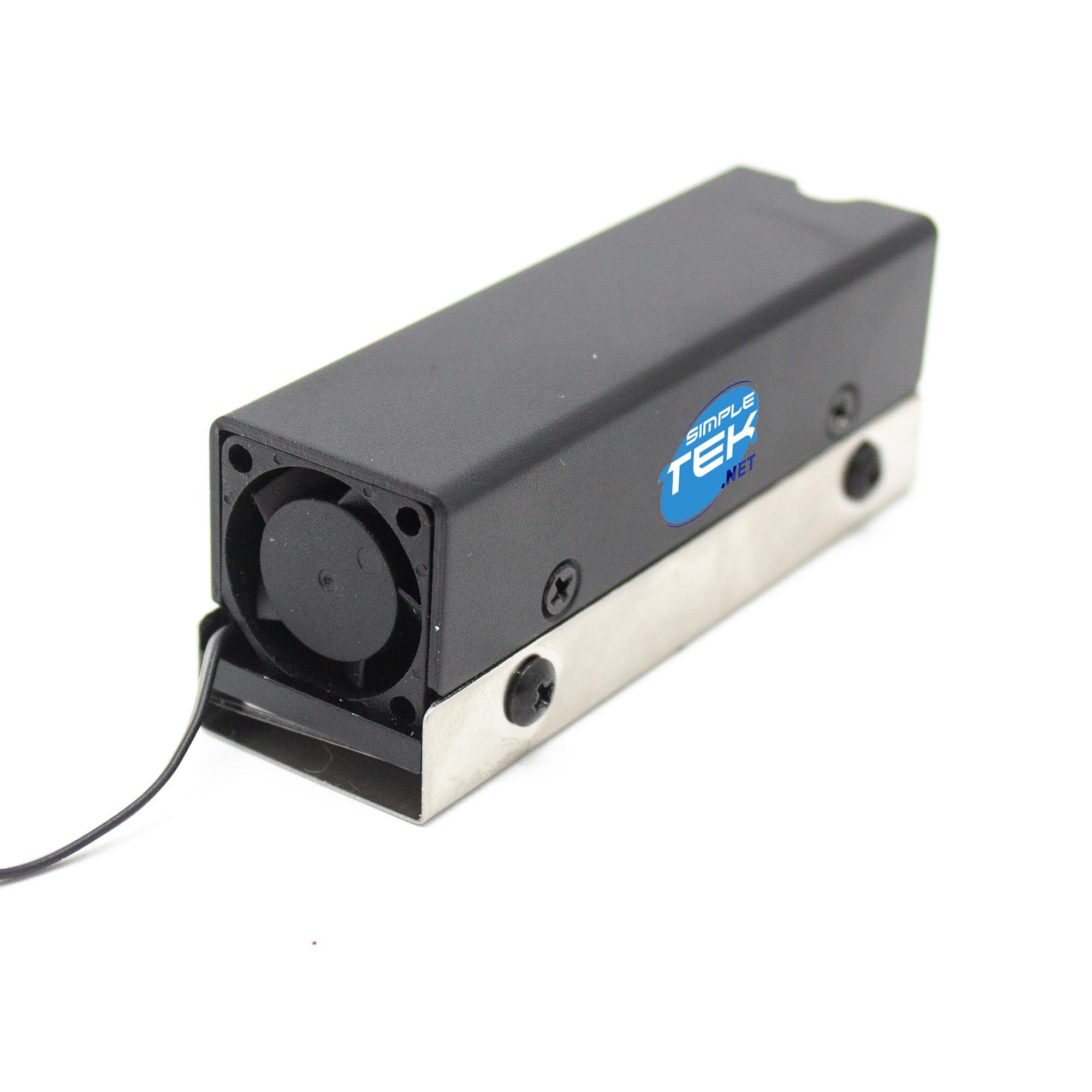 SIMPLETEK - Dissipatore attivo con ventola per SSD M.2 2280 / NVMe/SATA, compatibile PCIe 3.0–5.0, con pad termico, modello M.2-TWO