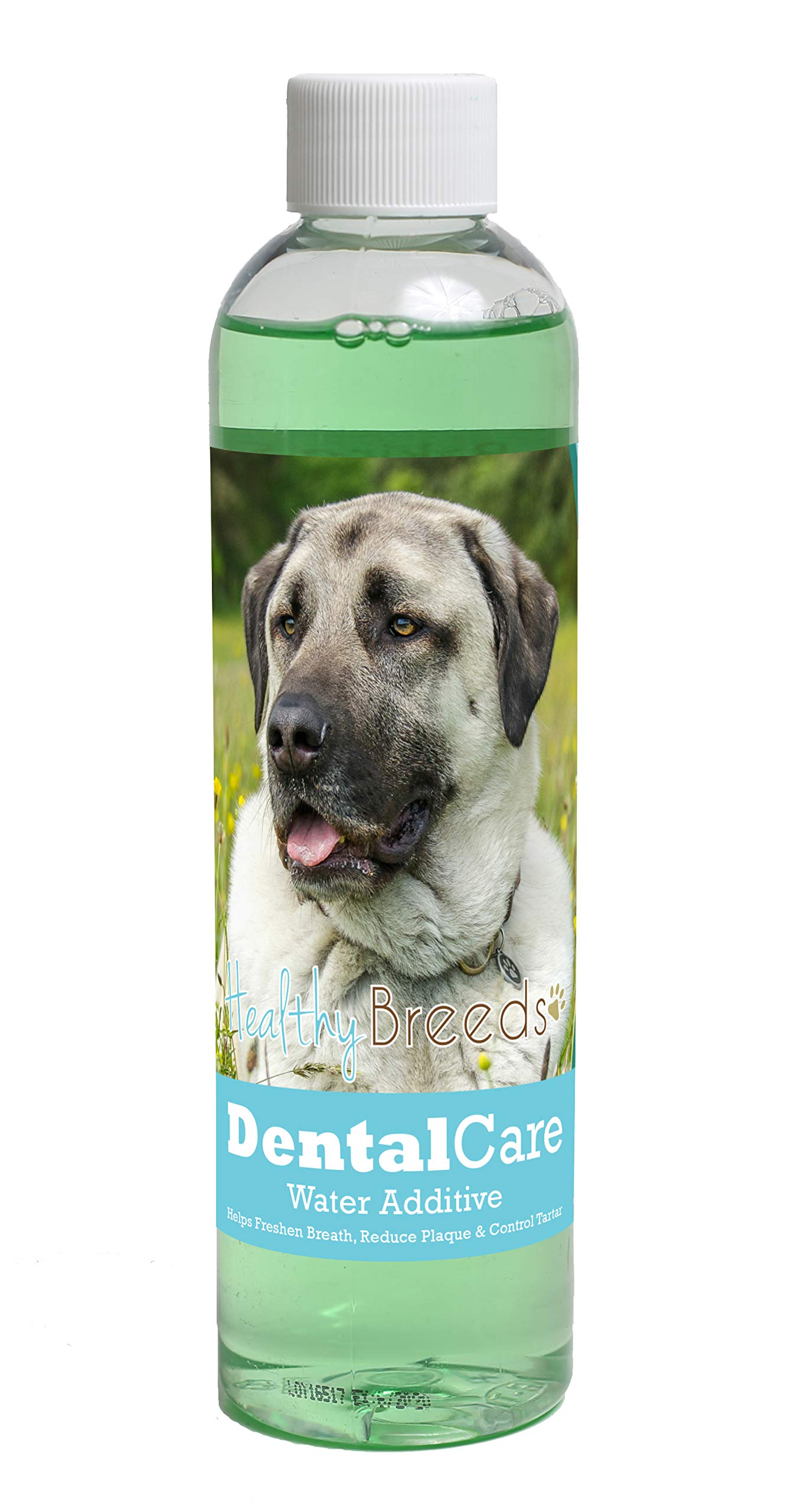 Healthy Breeds Dog Dental Care Water Additive for Anatolian Shepherd - Helps Freshen Breath, Reduce Plaque &amp; Control Tartar - Mint Flavor - 8 oz