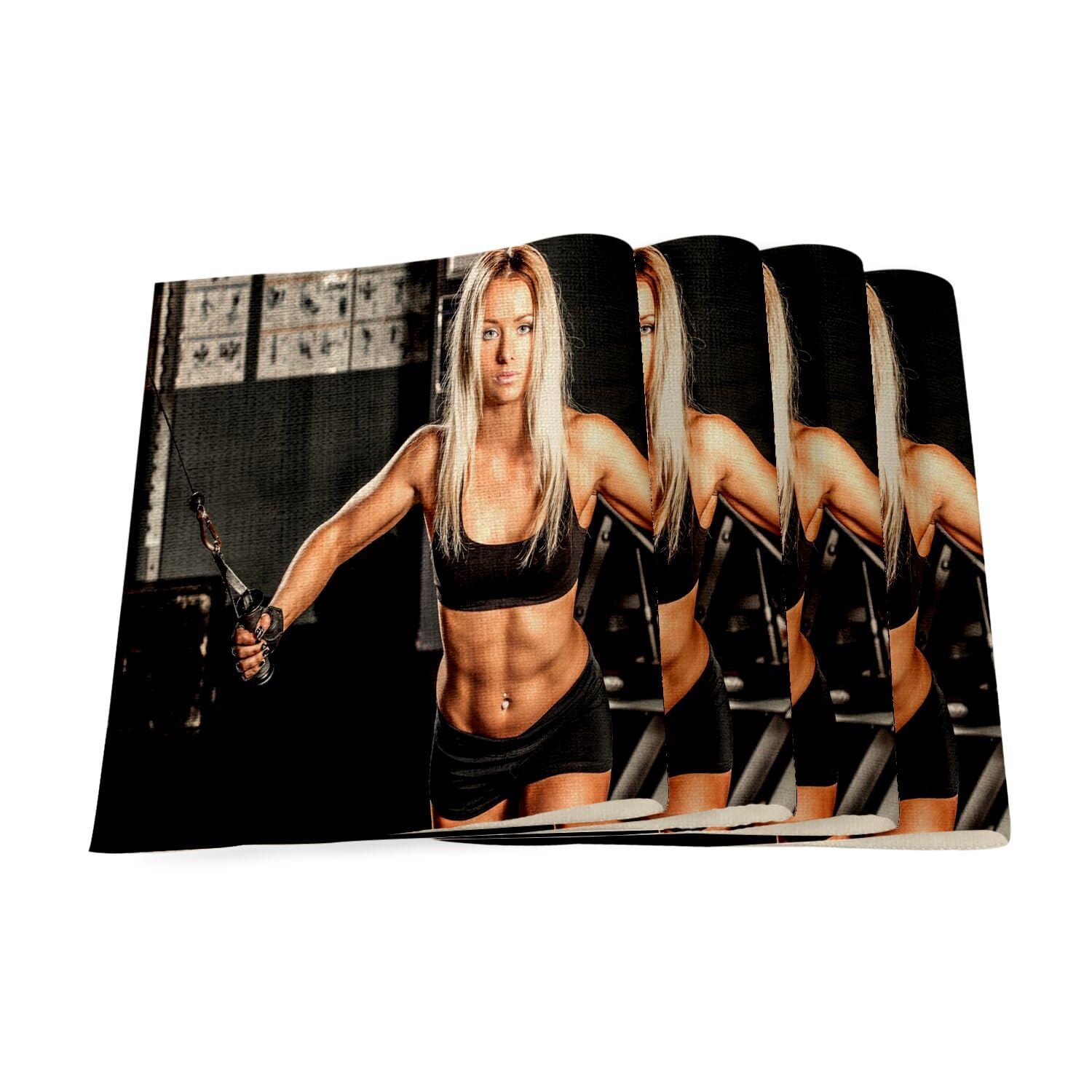 Set de table fitness en lin pour optimiser vos repas de musculation
