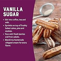 Vista 4 de Judee's - Azúcar de vainilla de 11.25 onzas, fabricado con azúcar en polvo de primera calidad, espolvorea sobre postres y endulza el té o el café
