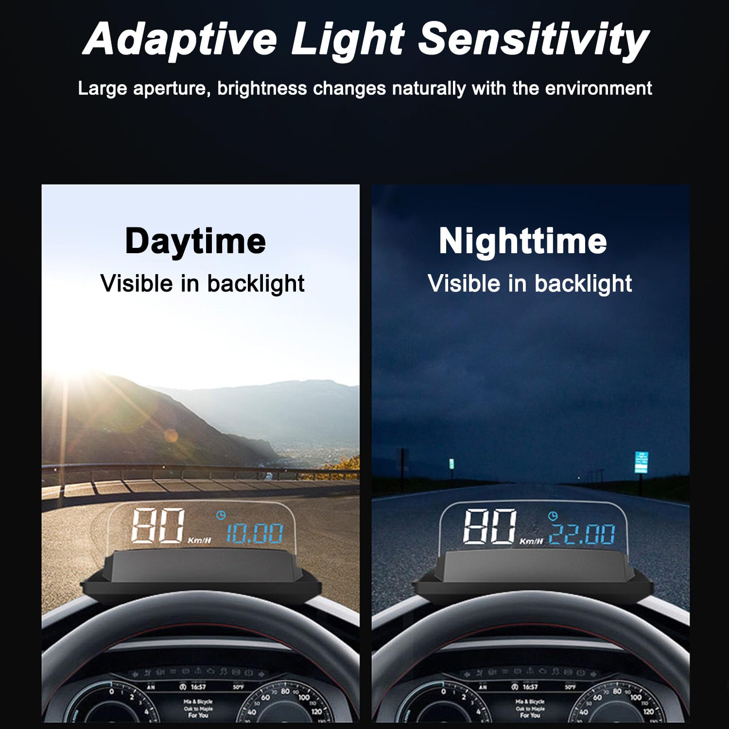 Head Up Display Auto HUD para Lamborghini Jalpa 1981–1988, Velocímetro Digital HUD con GPS y Chip Dual, Pantalla 3D en Parabrisas, Display Multifunción Velocidad