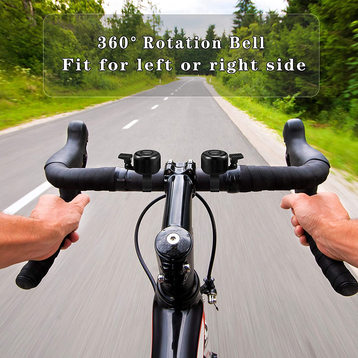 Mini Campanello Per Manubrio Fino A 22 Mm, Suono Forte Per