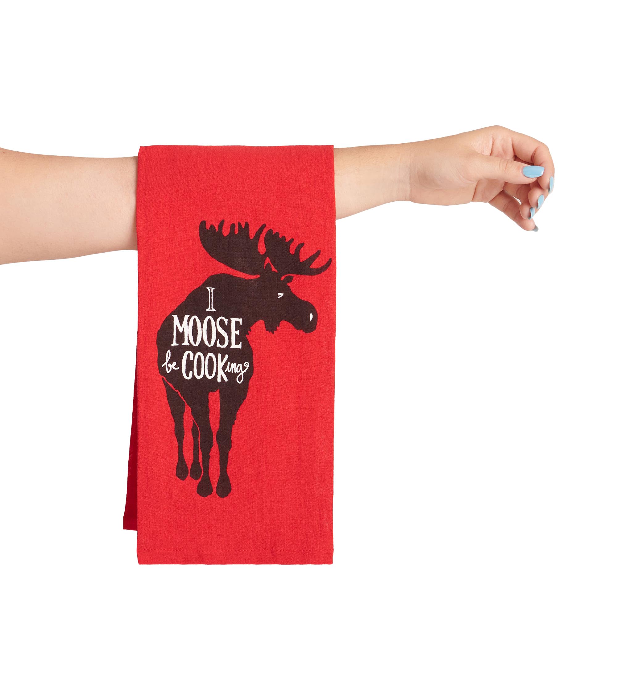 Little Blue House Kitchen Hand/Dish Towels, I Moose Be Cooking, One Size