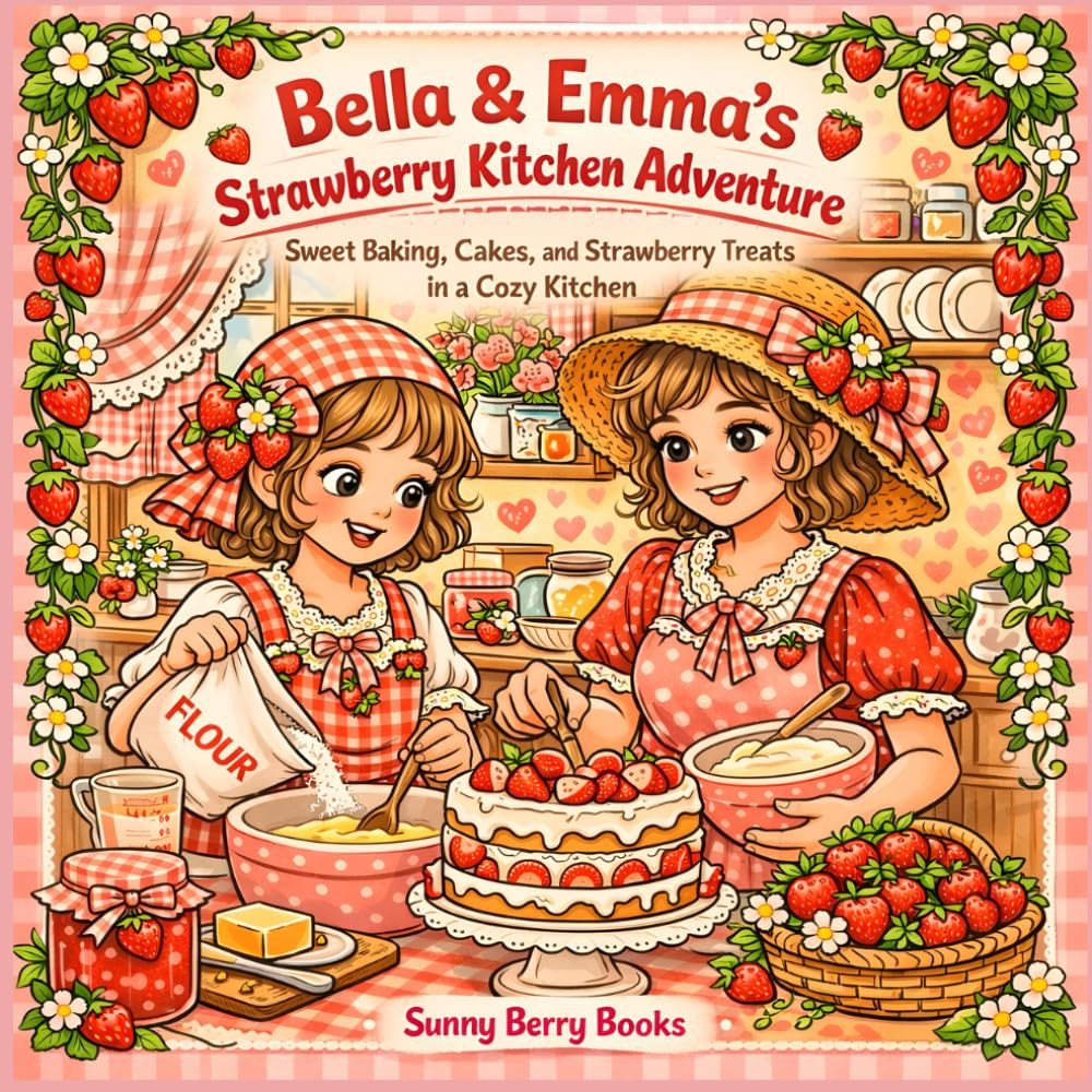 Bella & Emma’s Strawberry Kitchen Adventure: Sweet Baking, Cakes, and Strawberry Treats in a Cozy Kitchen