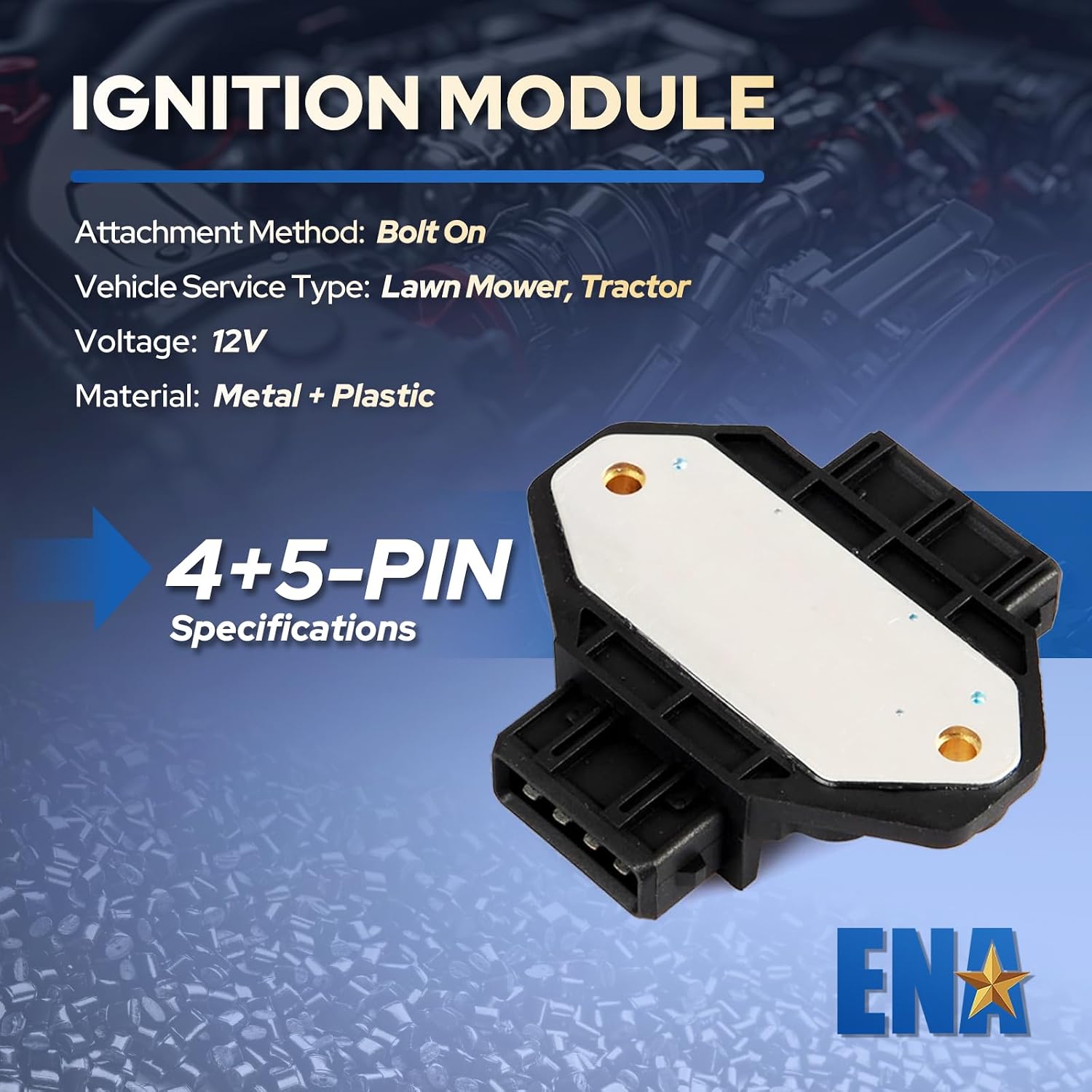 ENA Ignition Control Module Compatible with Audi Volkswagen VW A4 A8 Quattro Beetle Jetta Passat 1.8 L4 Replacement for ICM LX920 4D0905351 4D0997351 0227100211 0227100211-A 0227100212 98VW-12A233-AA