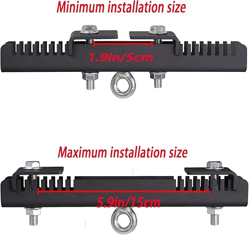 Miniatura 2 de KSWLOR Soporte de abrazadera de haz resistente, soporte de bolsa pesada, rotación de 360 adecuado para abrazaderas y perchas de haz I o H para saco