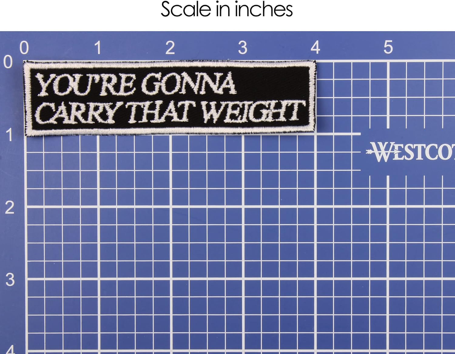3 Iron-On Patch Pack Made in The USA: See You Space Cowboy Patch and You're Gonna Carry That Weight Badge (4" x 1", Black/White) with 321 Let's Jam Badge (3" x 2", Red/Yellow/Blue/Black)
