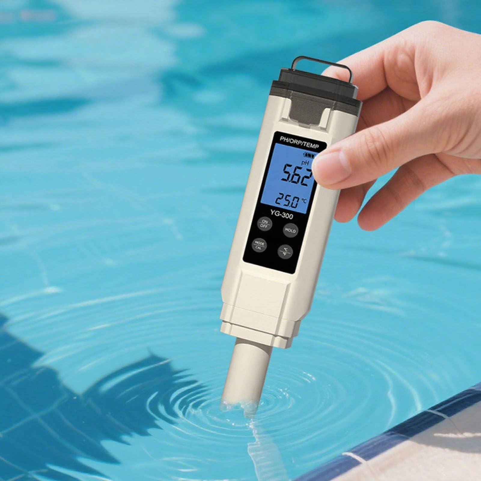 Medidor de temperatura PH ORP prueba profesional 3 en 1 probador de agua Digital portátil con pantalla LCD para piscinas granjas laboratorios de investigación