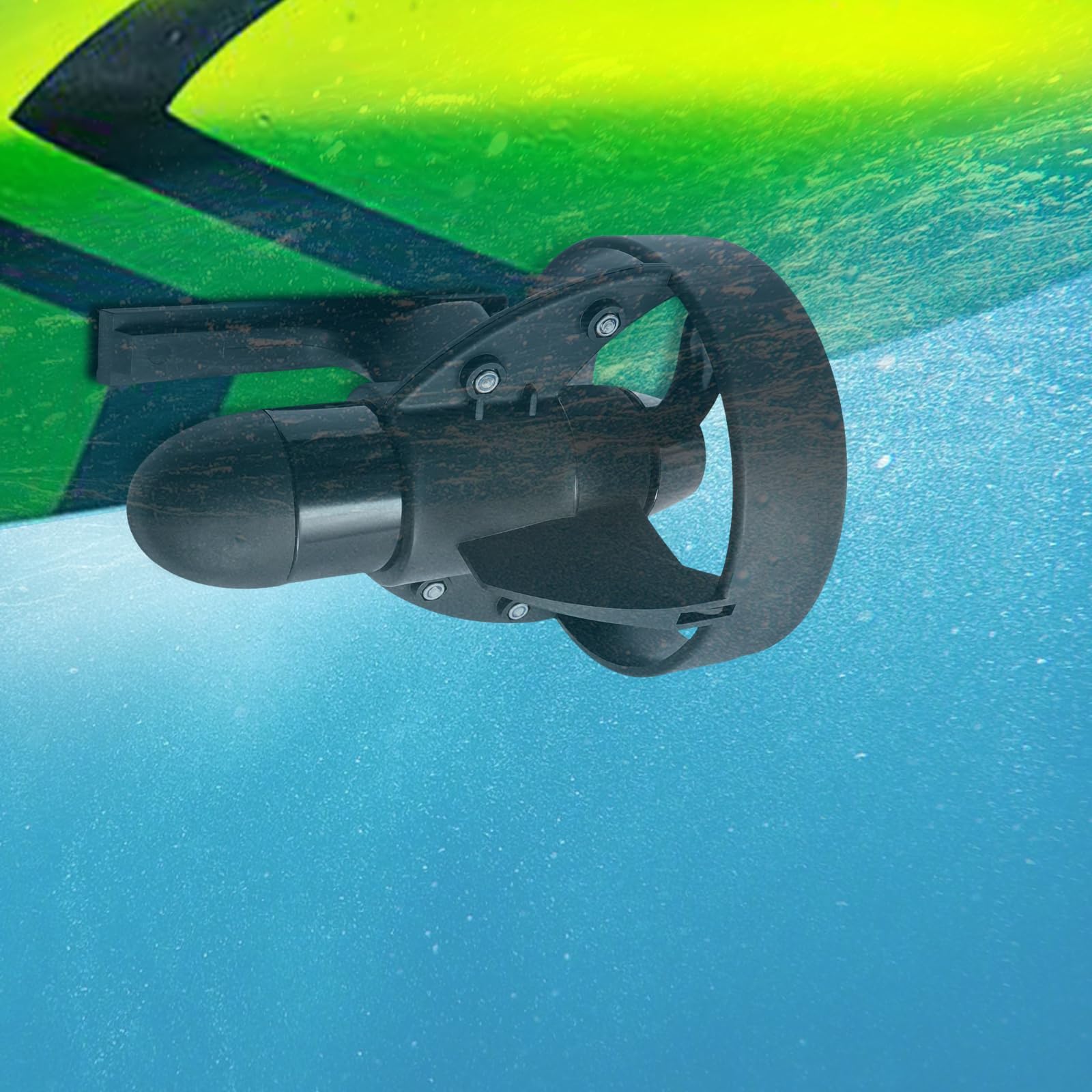 Unterwasser-Antrieb, 288 W elektrischer Propellerantrieb mit Batterietasche, ohne Batterie, 12-V-Paddleboard-Motor, 4 bis 5 km pro Stunde, für Paddleboards, Angelbretter, Surfbretter