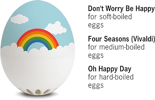 Miniatura 2 de Rainbow BeepEgg - Temporizador de huevos para hervir huevos - Olla musical para huevos suaves, medianos y duros, aptos para alimentos, temporizador