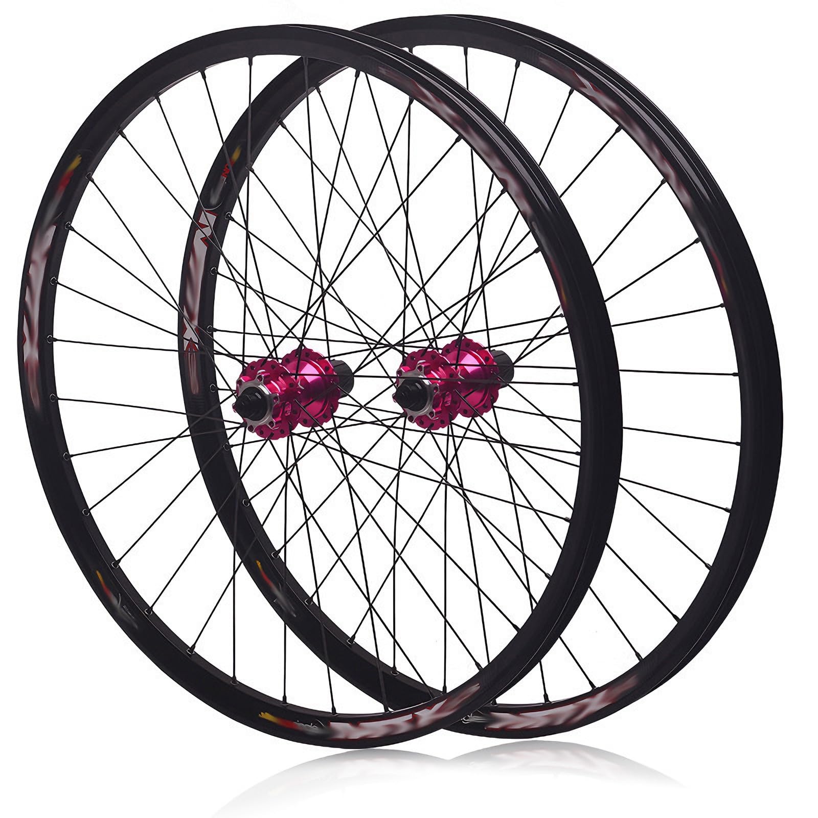 Ruote per Mountain Bike da 29 Pollici con sgancio rapido 9x100/10x135 mm, Anteriori e Posteriori, per Freni a Disco, mozzi a 32 Fori per Cassette a 7/8/9/10/11/12 velocità.