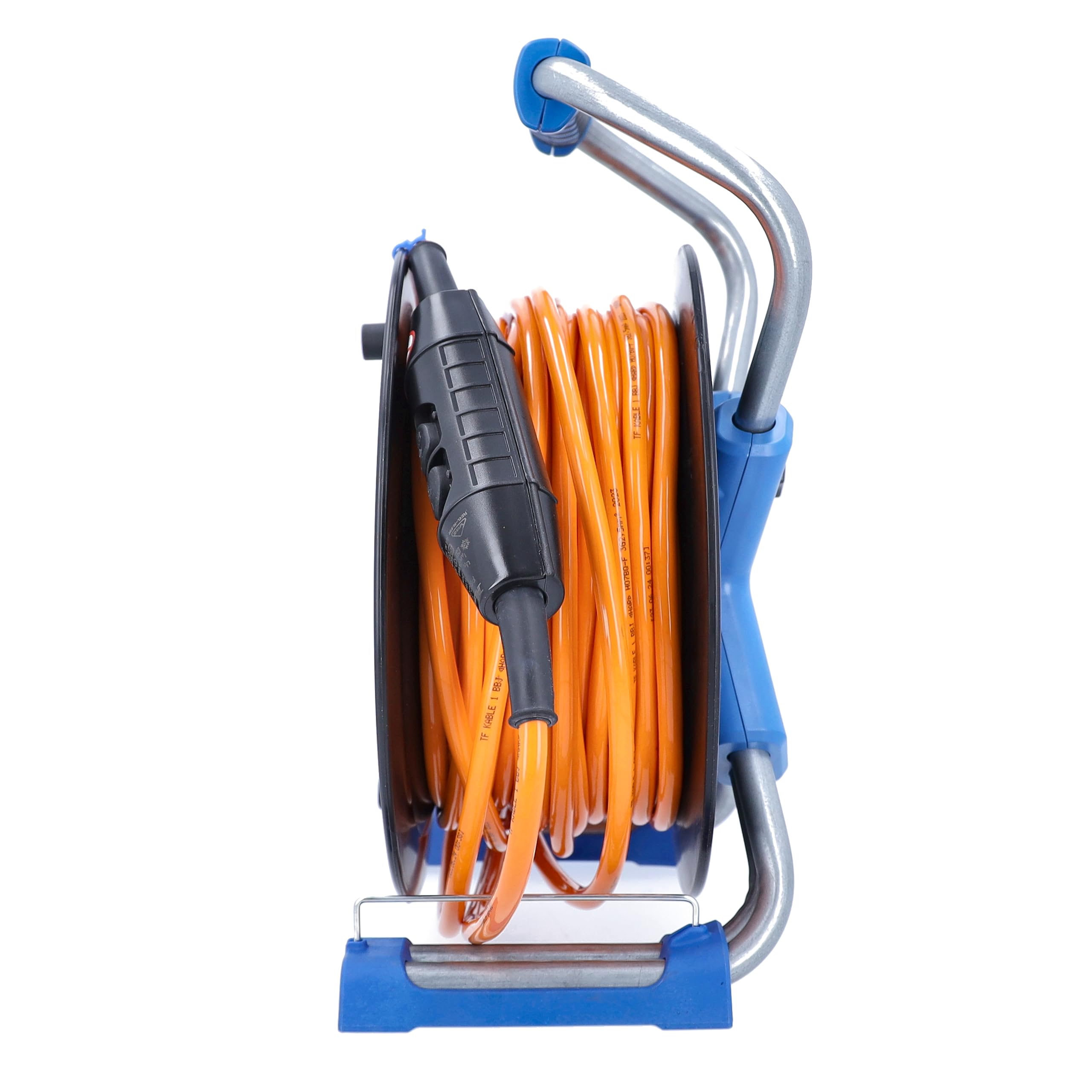 As-Schwabe Avvolgicavo Di Sicurezza PRCD Per Cantieri – 40m, H07RN-F 3G1,5, IP44, 3 Prese Con Coperchio - 2