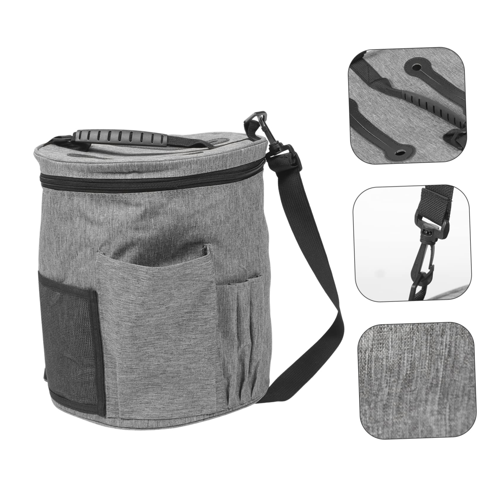 HANABASS Borsa Porta Gomitoli Manico, Organizer Cilindrico per Filati