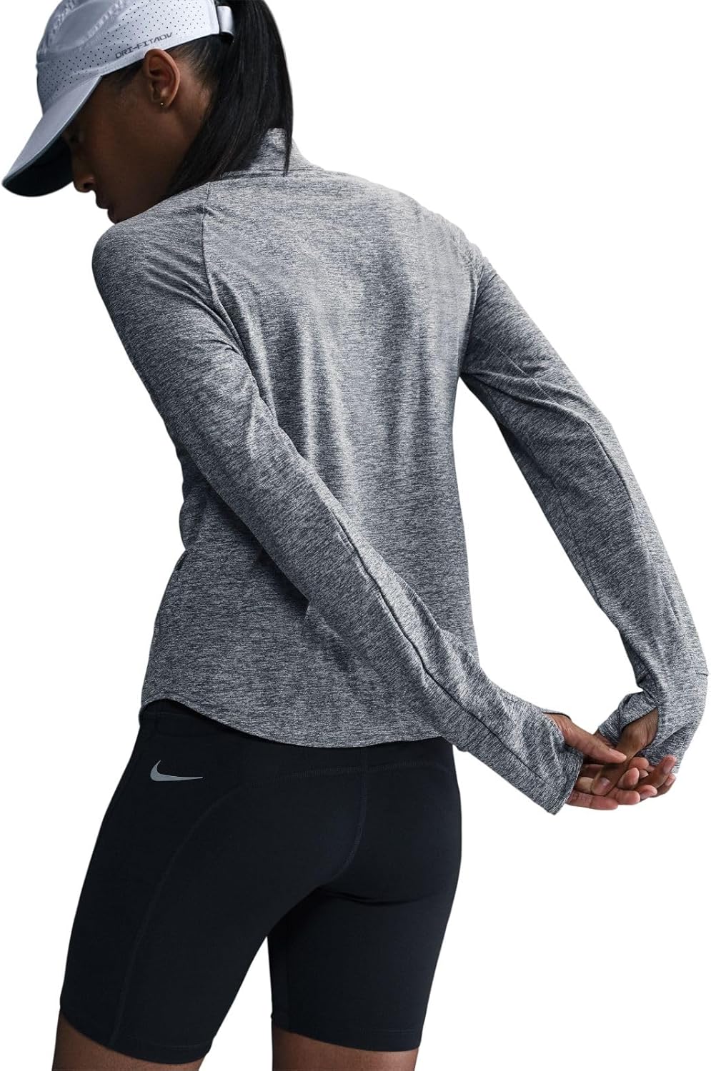 Nike Womens Swift Dri-fit Ultraviolet 1/4-zip Running Top