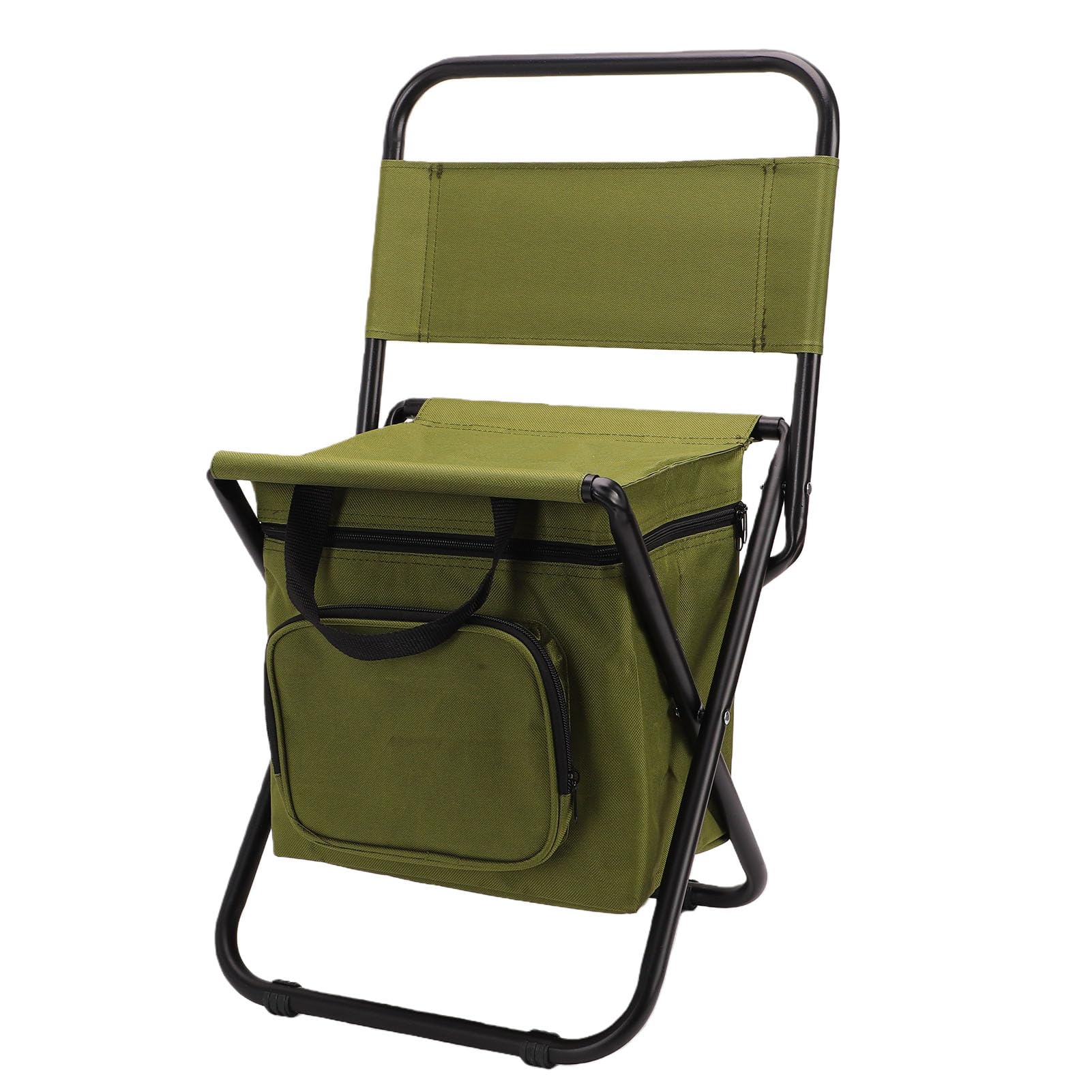 Asixxsix Sedia da Pesca Pieghevole con Borsa Termica, 3 in 1