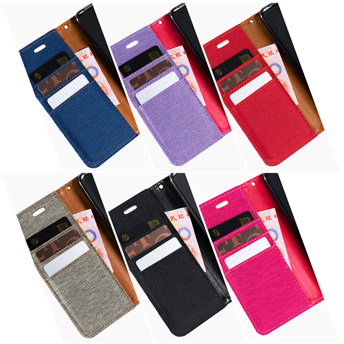 Étui Portefeuille Pour Doogee S100 - Protection 360°, 2 Emplacements Cartes, Rouge, Neuf
