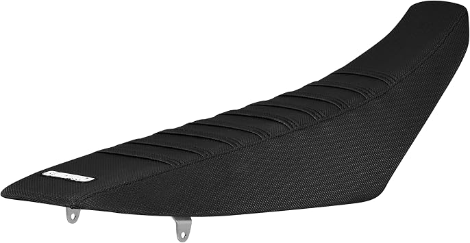 Enjoy Mfg Seat Cover - Compatible with Suzuki 2008-2017 RMZ 450 RMZ450 - Black Ribs - #42 Logo All Black with Black Ribs