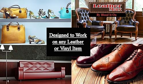 Miniatura 8 de Leather Max - Kit de reparación de vinilo y cuero de mezcla de marrón oscuro, para muebles, chaqueta, sofá, asiento de automóvil, botas,