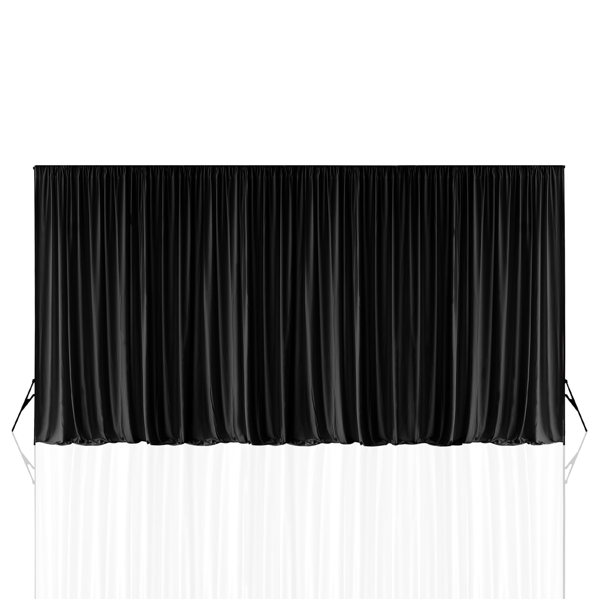 Trimming Shop Fondo blanco de 3 x 6 m, 10 x 20 pies, 100 % poliéster, fondo de fotografía, antiarrugas, lavable, accesorios de estudio fotográfico para sesiones de fotos, filmación de video,