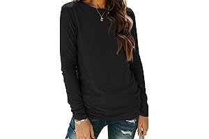 Womens Long Sleeve Black Tops