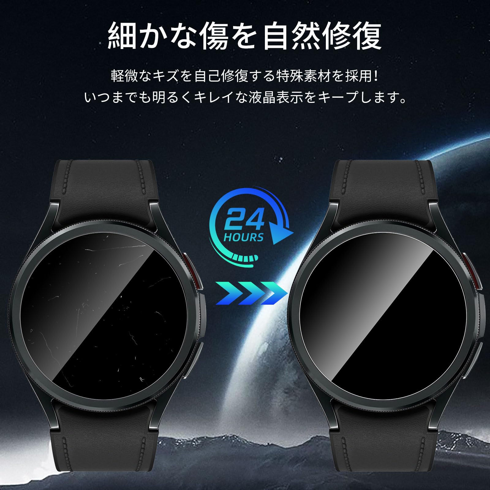 Amazon.co.jp: For Galaxy Watch 6 40mm ガラスフィルム [3枚] AUDASO 