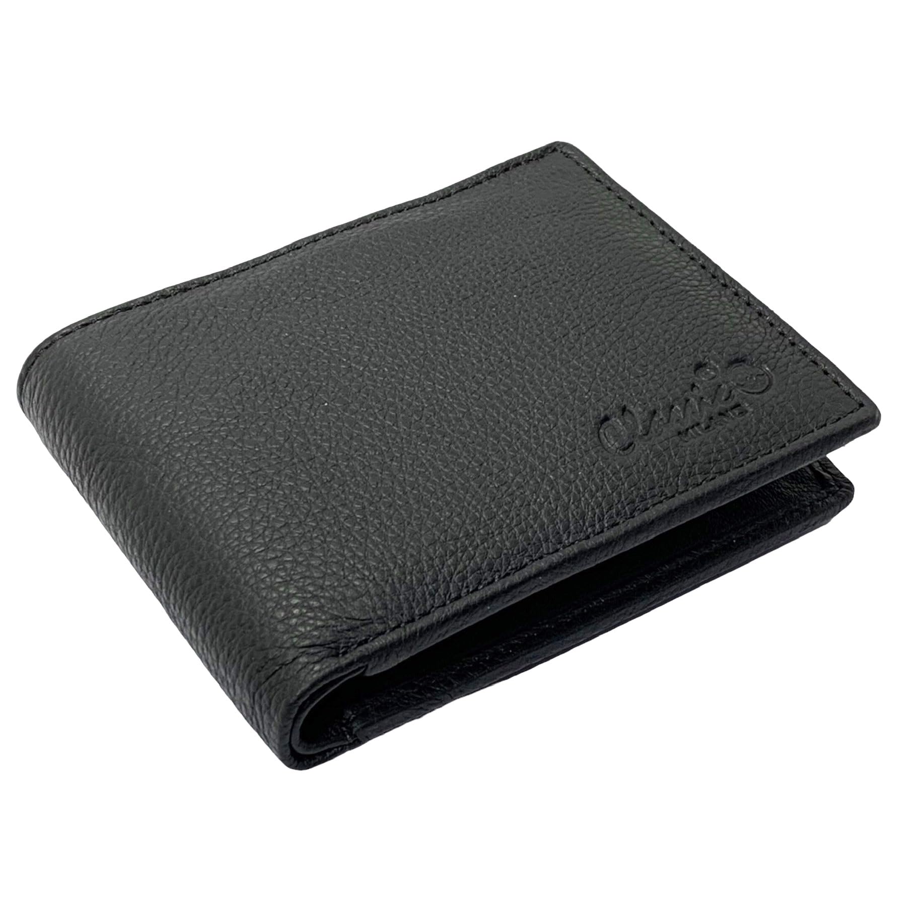 cm Classic MILANOGenuine Leather Hand-Crafted Wallet For Men, Bifold Leather Men's Wallet by Leather (BLACK (604C - Cow Natural))