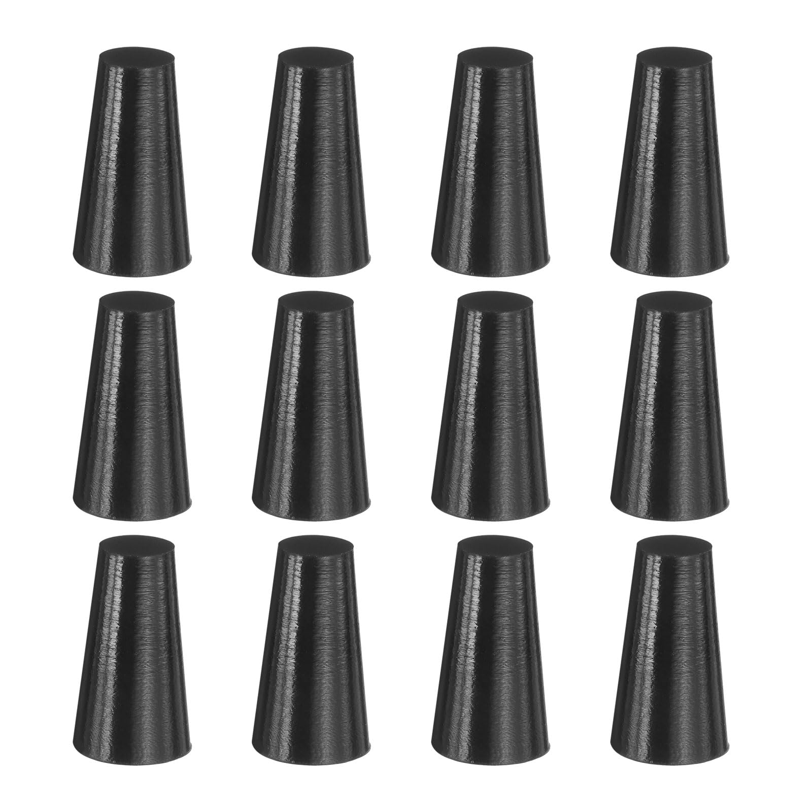 uxcell 12 Pcs Silicone Rubber Tapered Plug, 13mm to 18mm High-Temperature Solid Rubber Stoppers Silicone Plugs for Hole Plugs, Spraying, Coating, Painting Protection, Black, 25mm — Amazon image 23