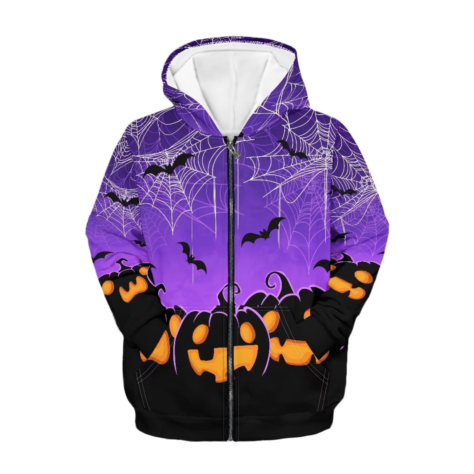 Zipper Hoodie for Kids Full Zip Up Sweatshirt Active Coat Hooded Pullover with Pockets Size 6-16 Boys Girls