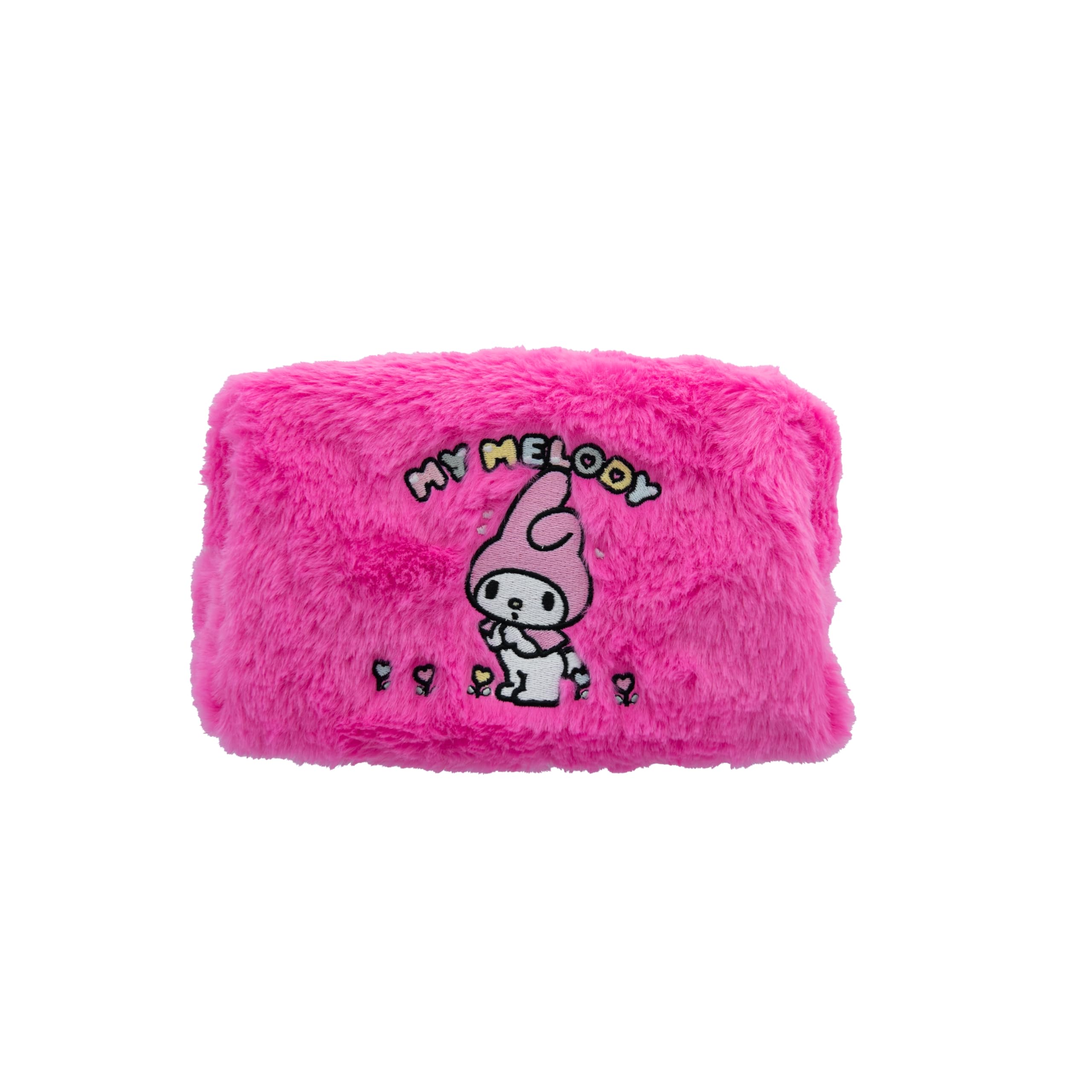 Trousse de Toilette Hello Kitty en Fausse Fourrure Rose - Pratique et Spacieuse