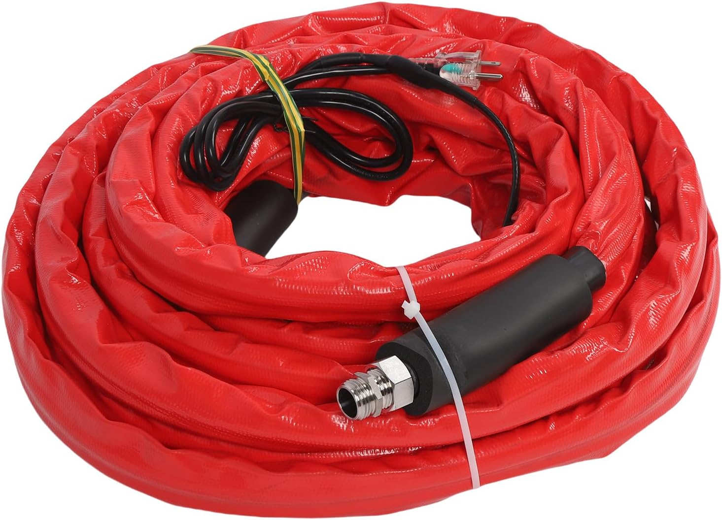 Sonew 50FT RV Heated Water Hose, Self Regulating -40F Freeze Protection Energy Saving Thermostat, Heavy Duty Machined Fittings, Male to Male Adapters, PVC + Rubber, Ideal for RV,