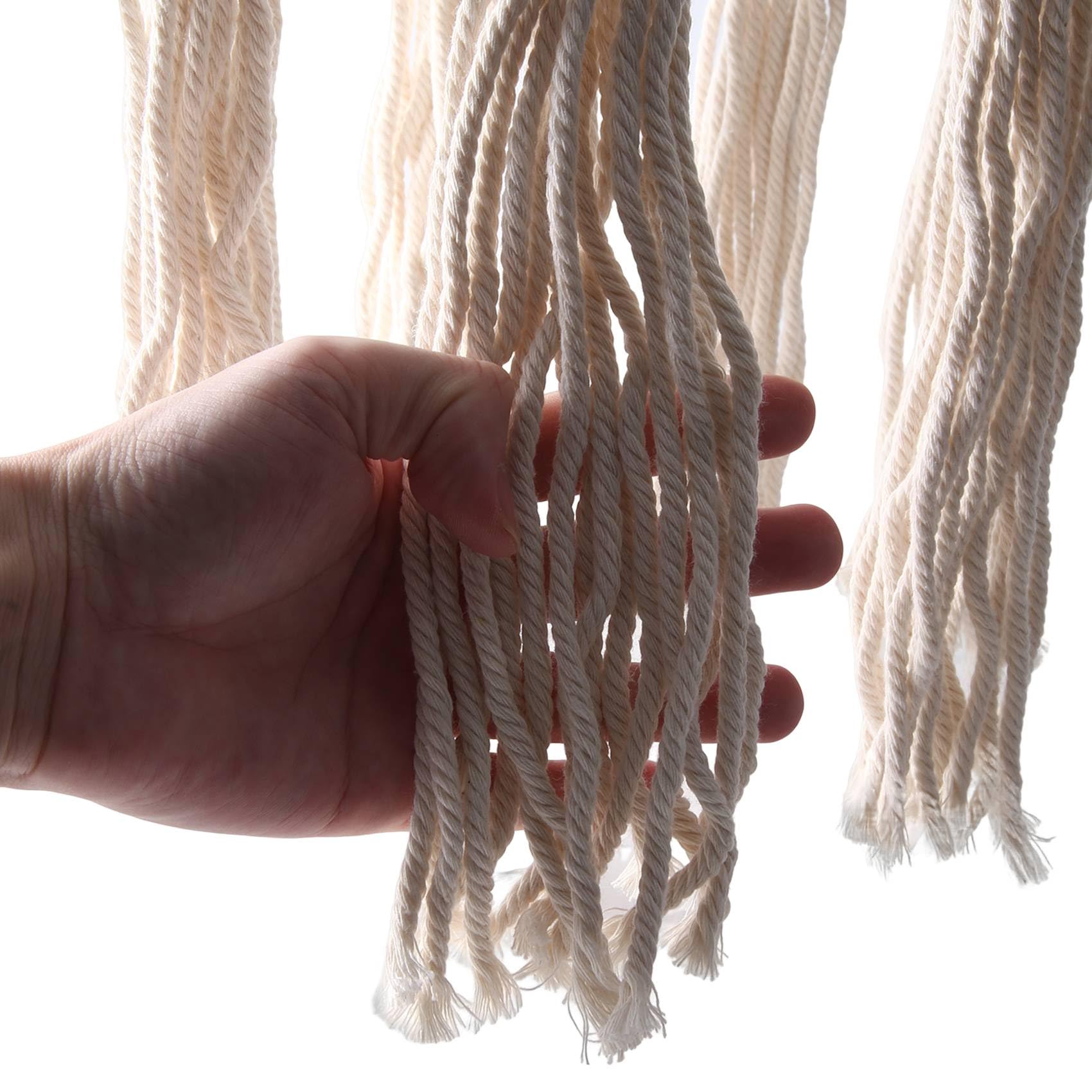 Araignée Luminaire Macramé Bohémien – Tenture Murale Suspension – 30x50 Cm – Blanc