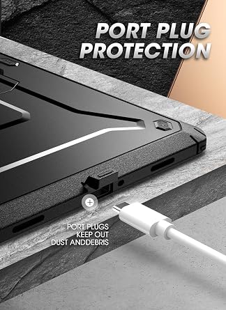 SUPCASE لـ Samsung Galaxy Tab A9 Plus Case with Stand (Unicorn Beetle Pro) ، [حامي الشاشة المدمج] غطاء الكمبيوتر اللوحي الواقي القوي القوي من Kickstand لـ Galaxy Tab A9 Plus 11 Inch ، Black