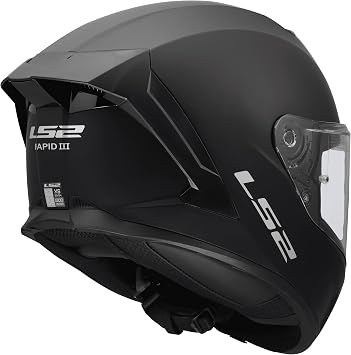 LS2 RAPID III Solid Full-Face Motorcycle Helmet Matt Black L