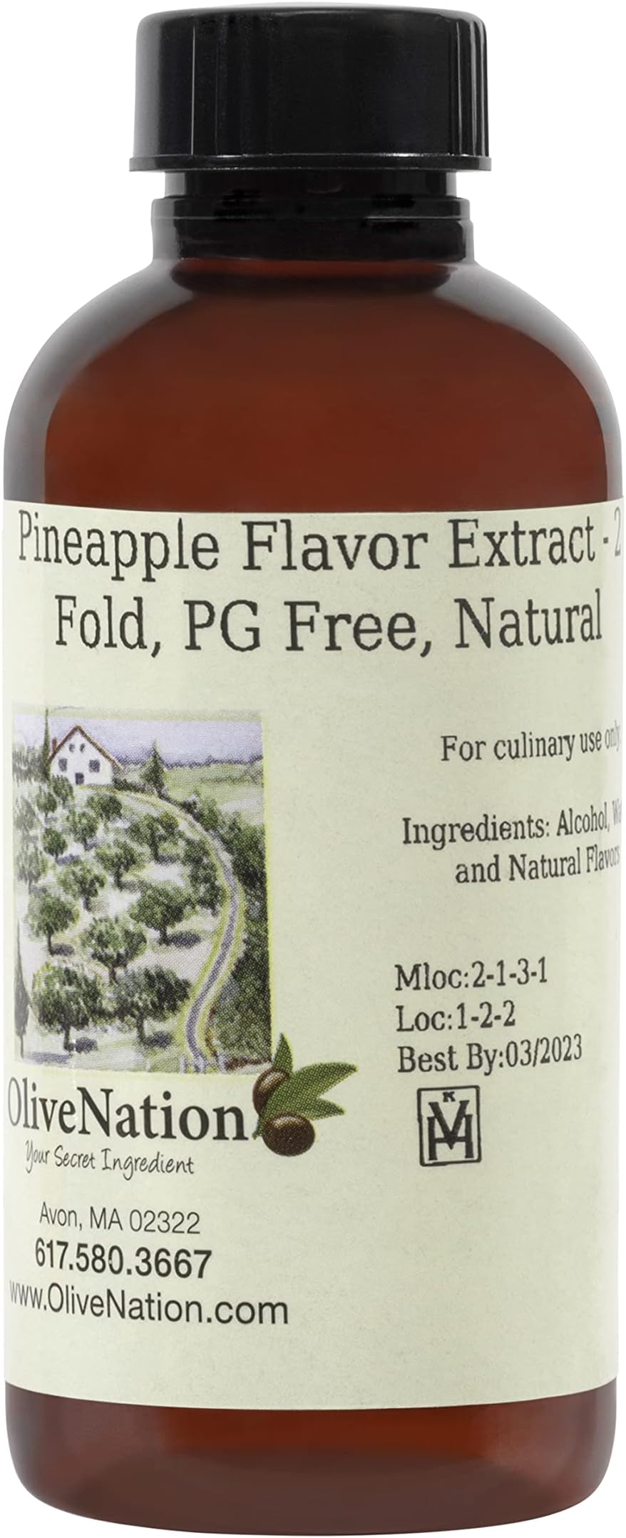 OliveNation Premium Pure Pineapple Extract Size of 4