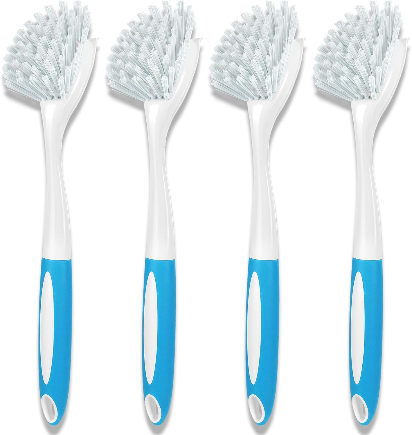 Dish Brush, Dish Scrubber & Kitchen Scrub Brush for Dishes, Pots, Pans, Sink, Cast Iron, Yellow-green 20 Pack