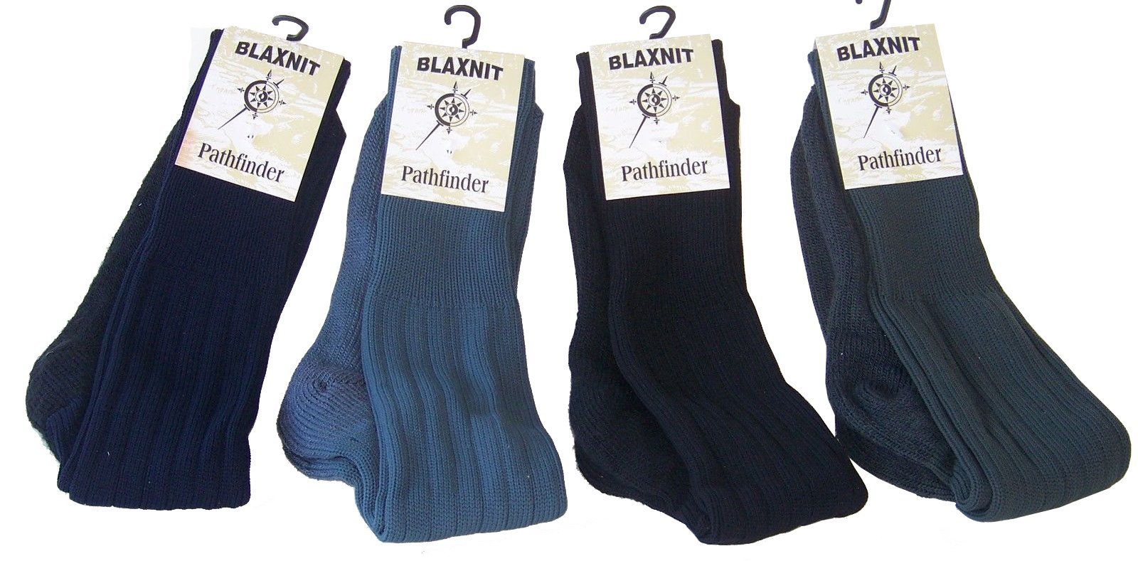 New Mens Bridgedale Blaxnit Pathfinder Warm Double Knit Socks 4 Pair 6-10 (Multi)