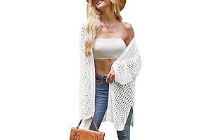 Crochet Long Sleeve Summer Cardigan for Women
