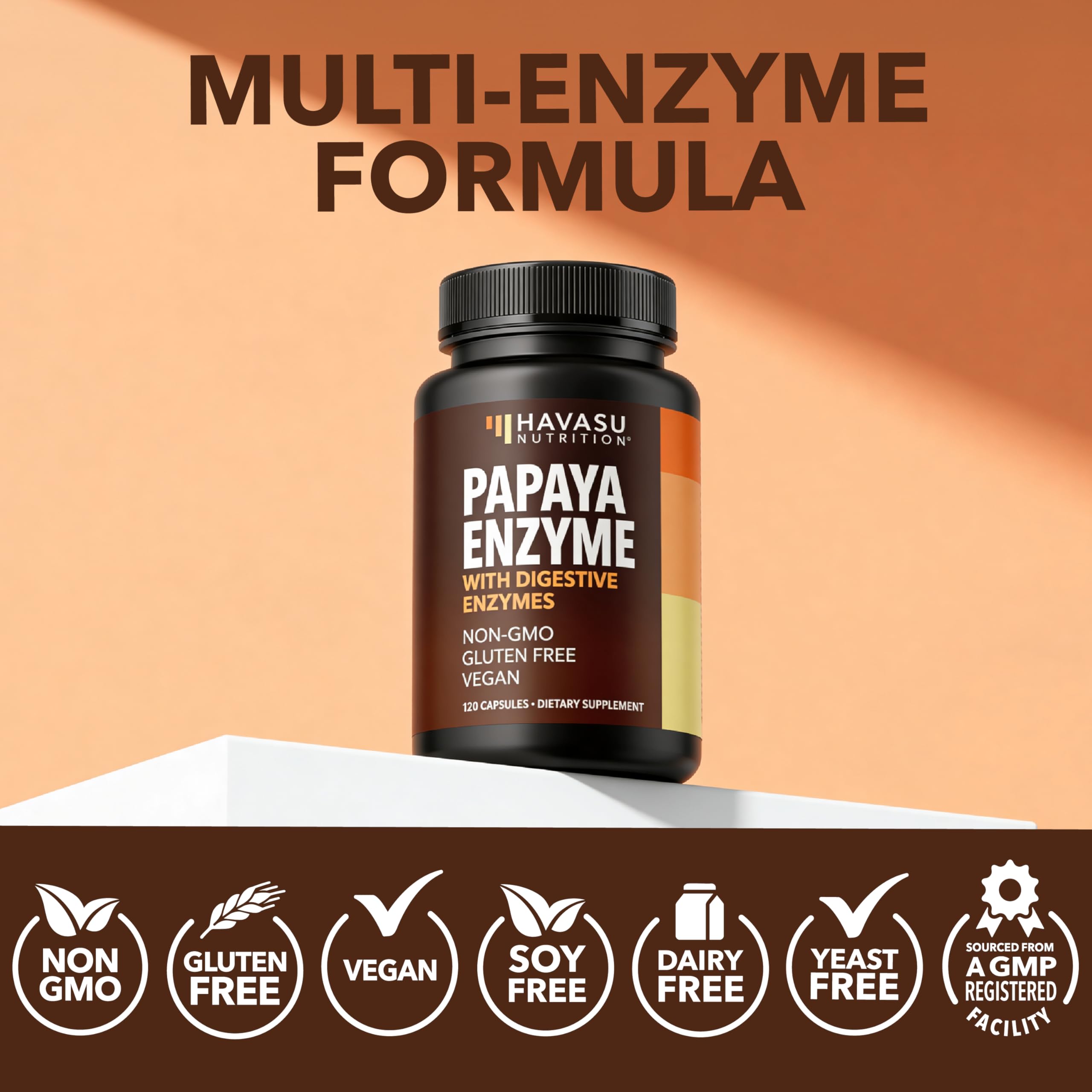 Papaya Enzymes for Digestion Support, Vegan and Gluten Free, 120 Servings — Amazon image 8