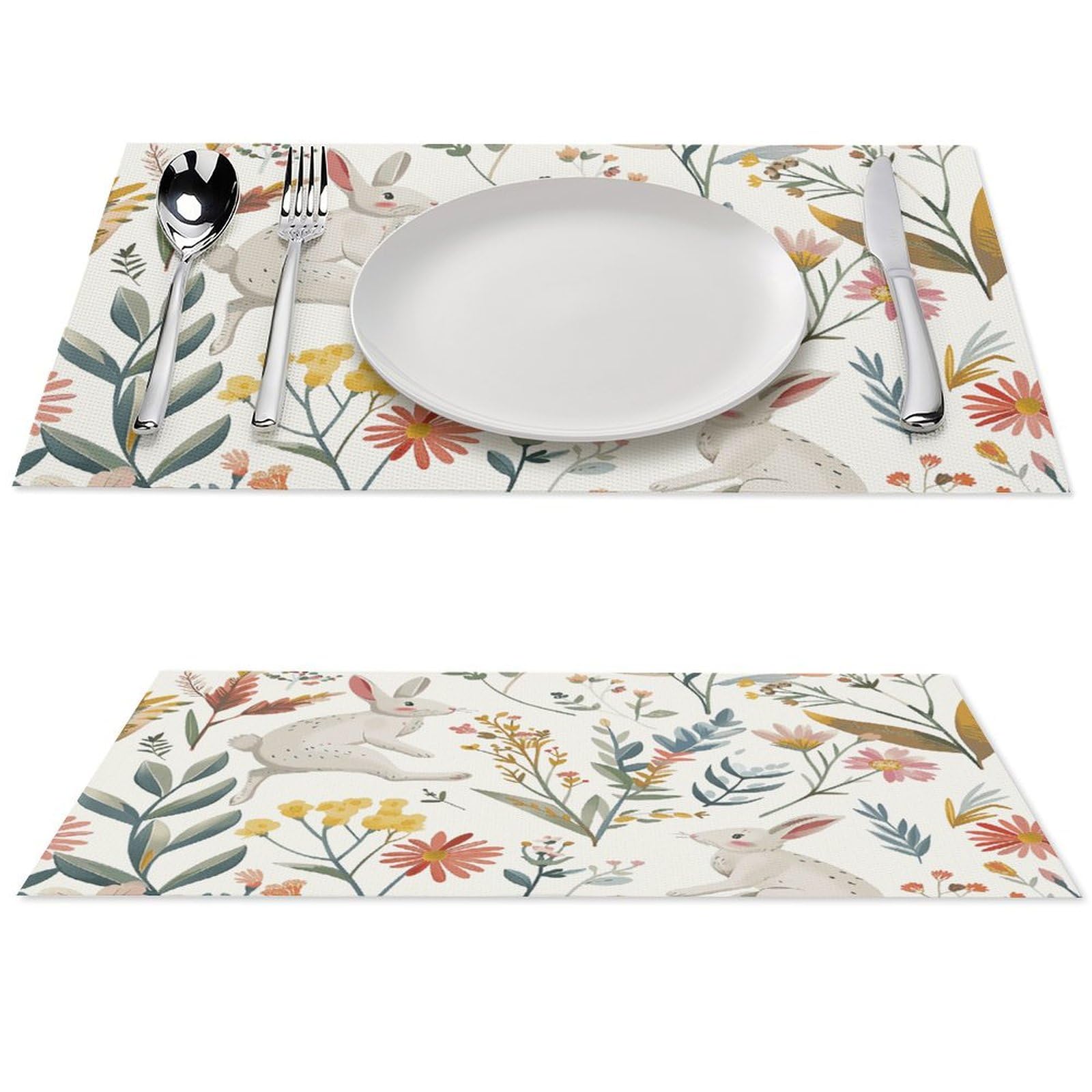 Set de table lavable en PVC : lot de 6 protections contre la chaleur pour salle à manger