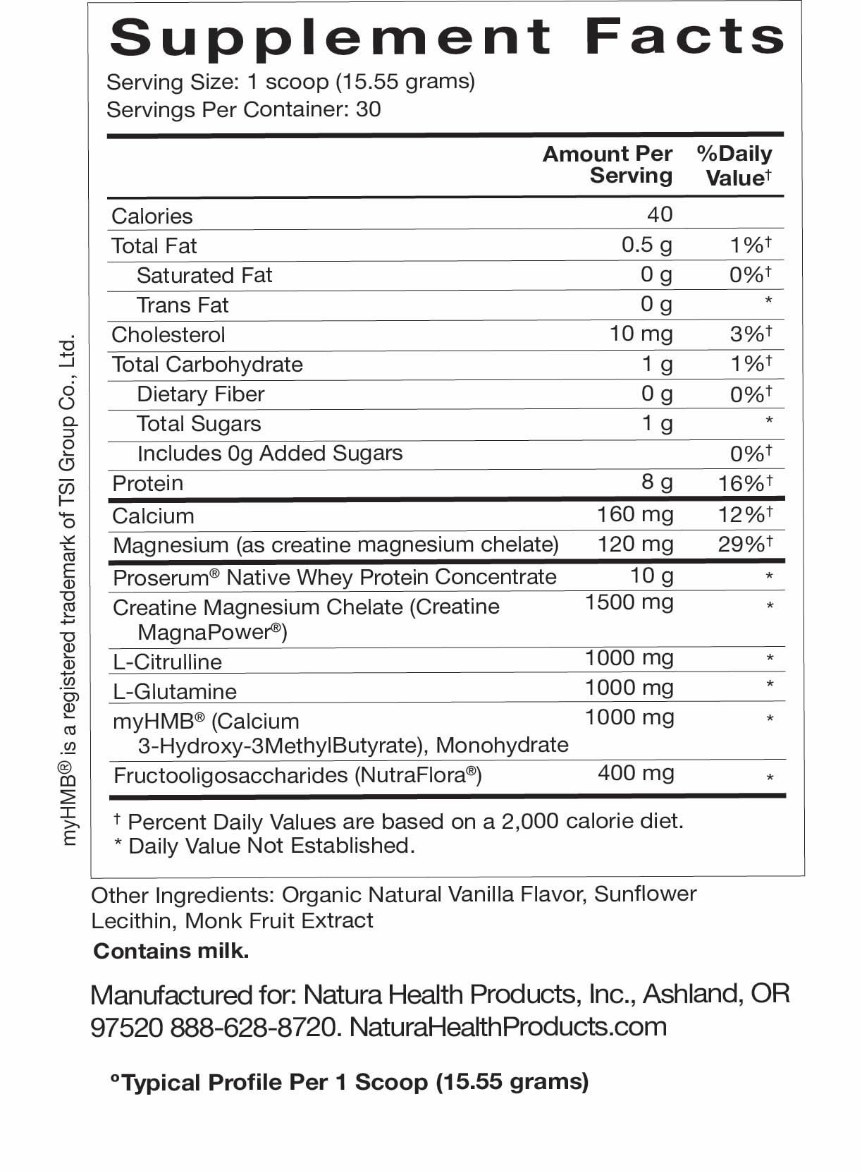 Natura Health Products Amino Whey Pro Grass-Fed Protein 8g 30 Servings — Amazon image 6
