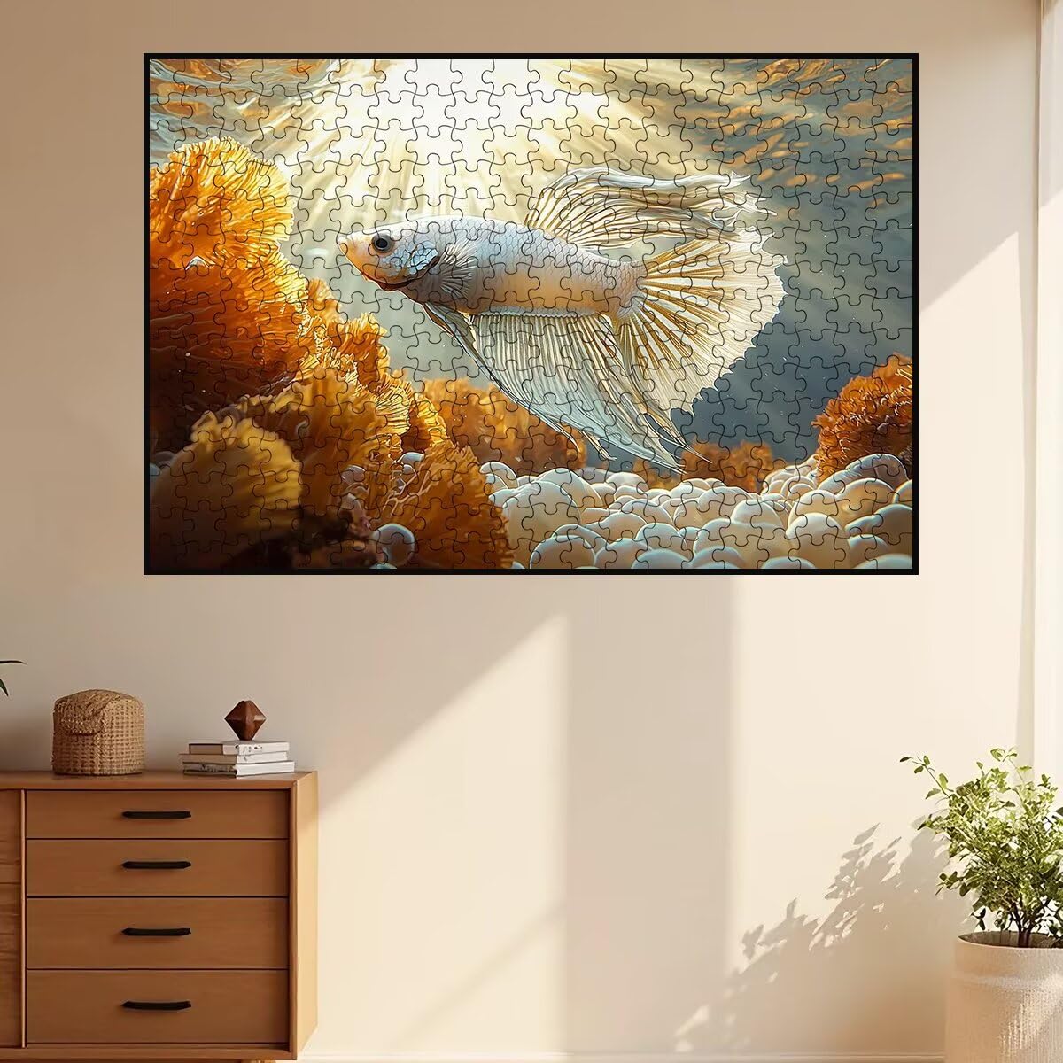 4000 sztuk puzzli dla dorosłych, ocean puzzle dla dorosłych, 4000 sztuk, ryby, trudna gra dla całej rodziny, klasyczne drewniane układanki, odpowiednie do dekoracji wnętrz, prezenty -2551