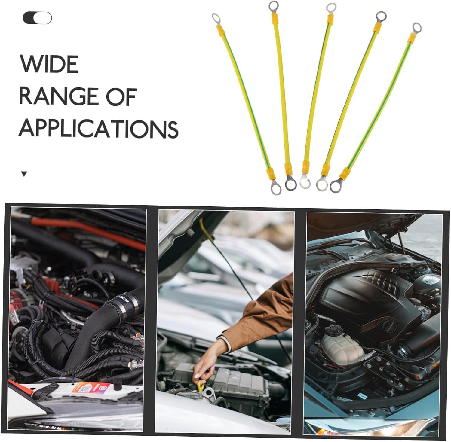10pcs Battery Cables Jumper Cables Car Battery Ground Wire for Automotive