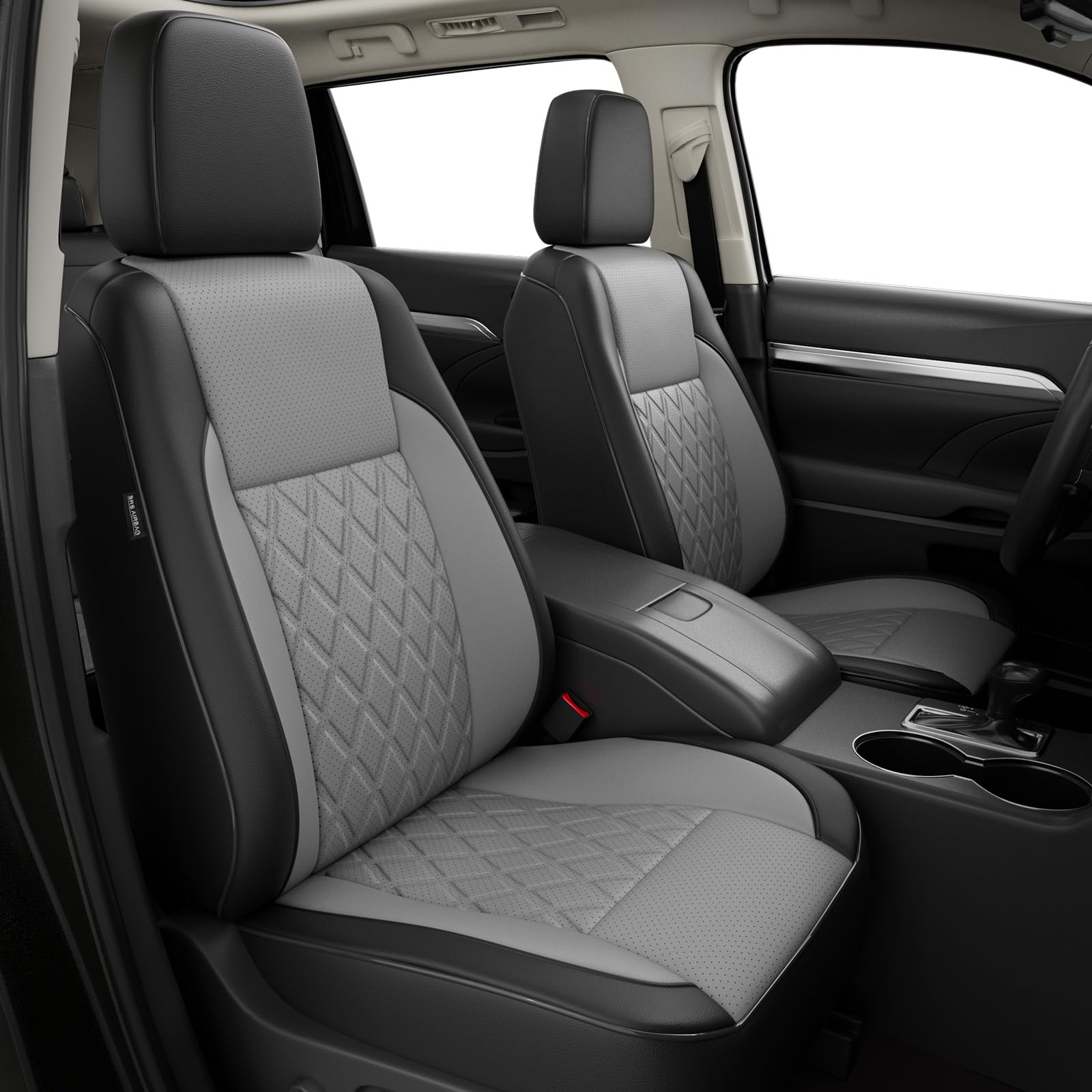 View 1 of *** SEE NOTES **** FEINEPRO Custom Seat Covers for Toyota Highlander 2014-2019 8 Seats