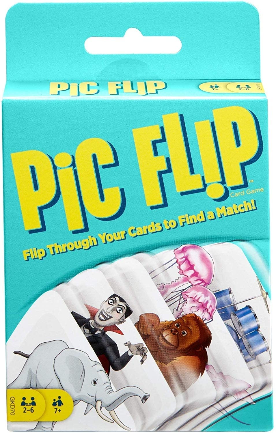 Pic Flip Playing Card Game for 2-6 Players