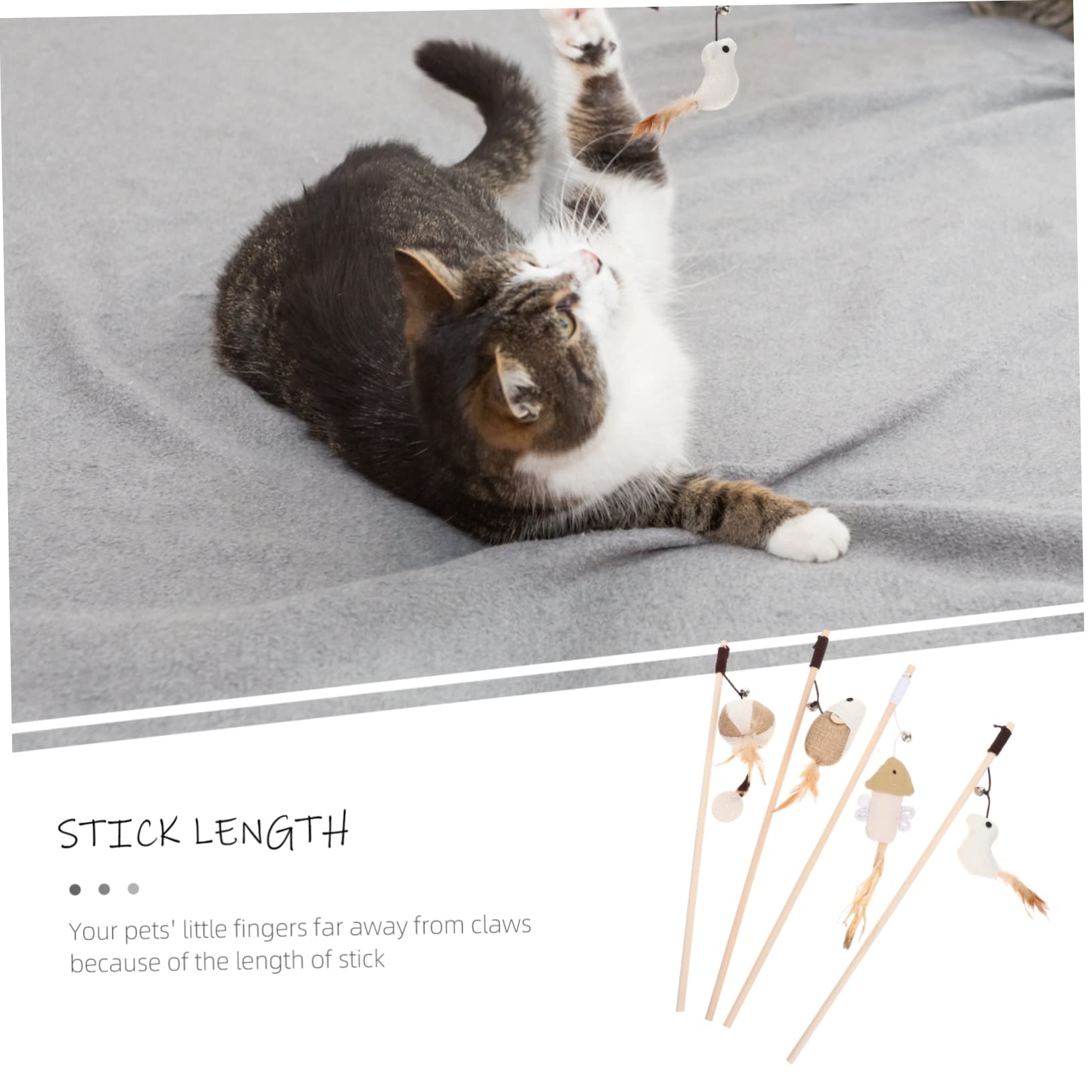 Happyyami 16 Piezas Juguete para Mascotas Teaser de Gato Juguete para Gatos plushie Cat Toys Juguetes Accesorio para s Divertido Juguete un Tipo Divertido Accesorios Divertido
