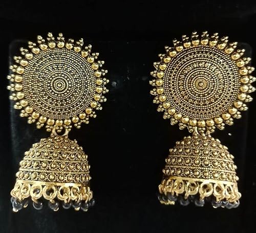 Women Ethnic Fashion Wear Jhumka Earring Indian Pearl Hanging Meenakari Jhumka 3 712moBmPbnL. SL500