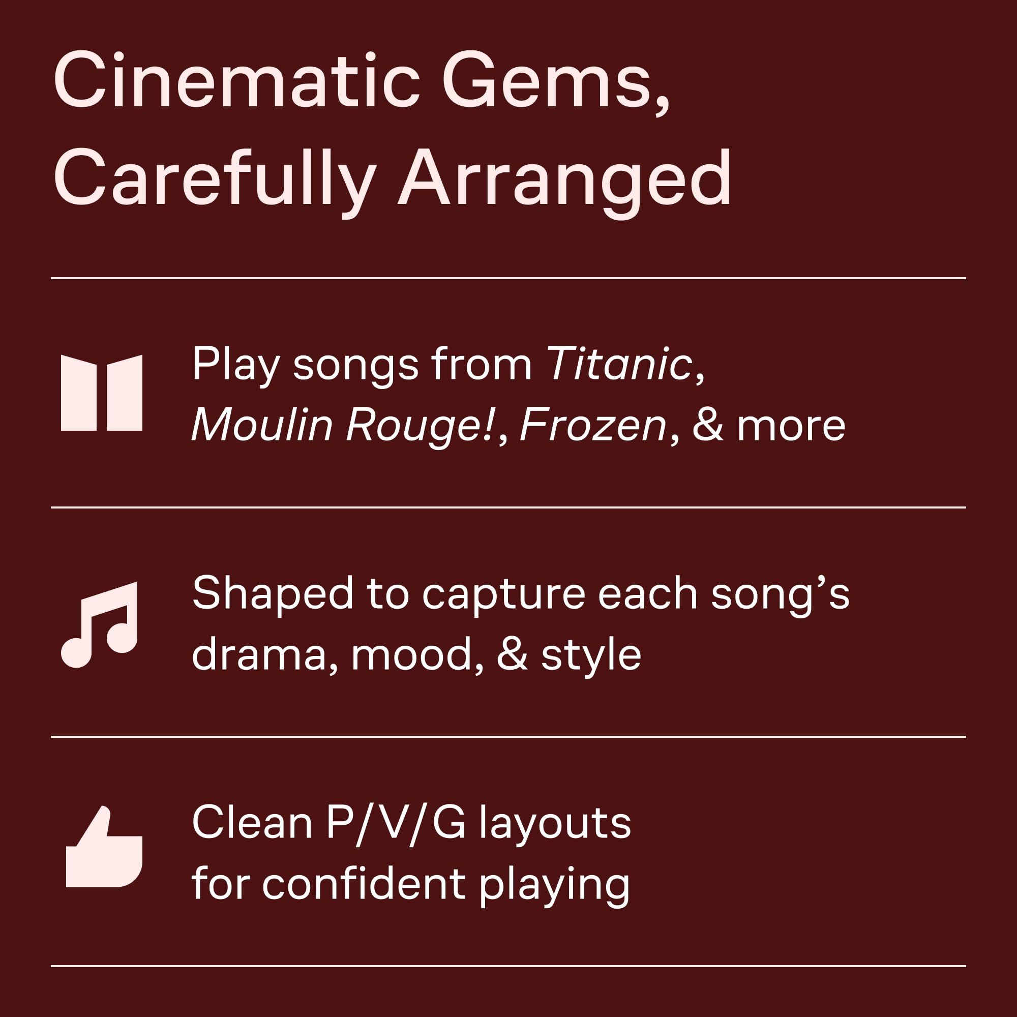 Best Movie Soundtrack Songs Ever: Piano / Vocal / Guitar